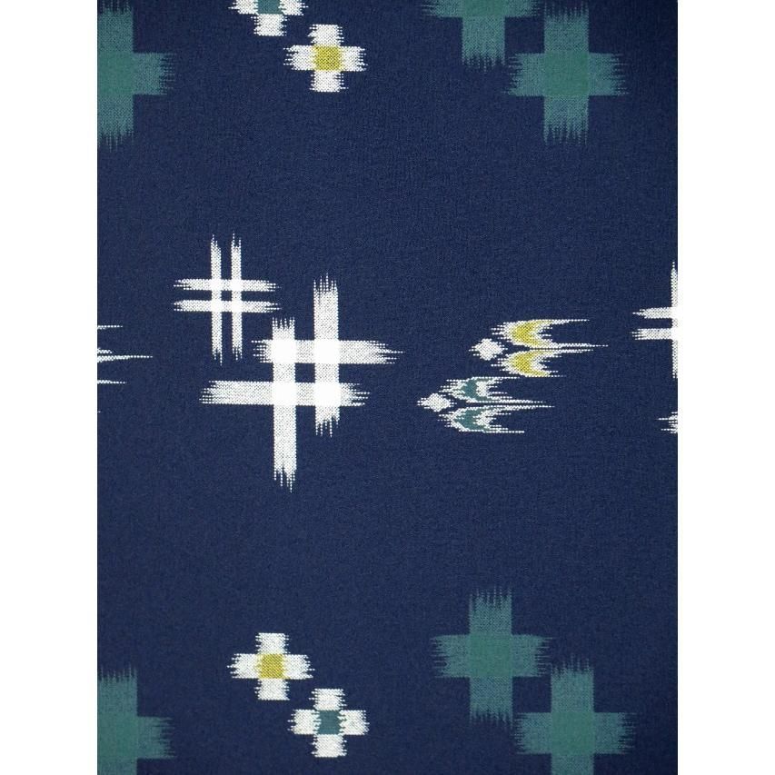  着物 子供 洗える着物 小紋 袷 ジュニア 女の子の着物 紺色 絣風 着物 着物ドレス 着物 浴衣 和小物