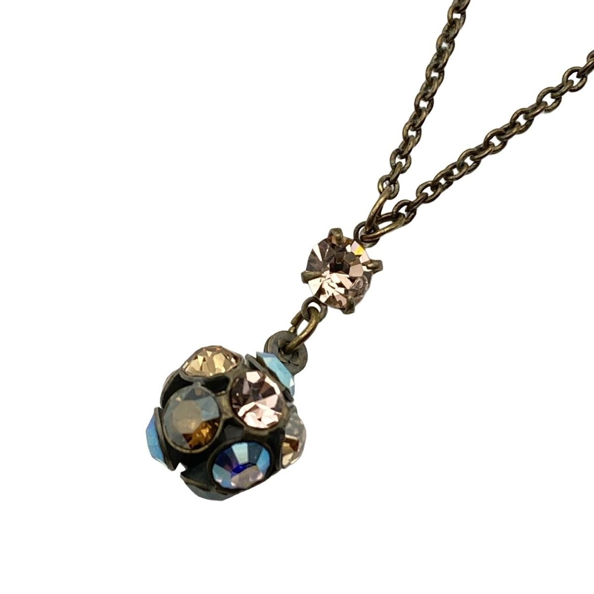 MICHAL NEGRINミハエルネグリン ネックレス② Michal Negrin(ミハエルネグリン) ネックレス - ブロンズ×ライトピンク