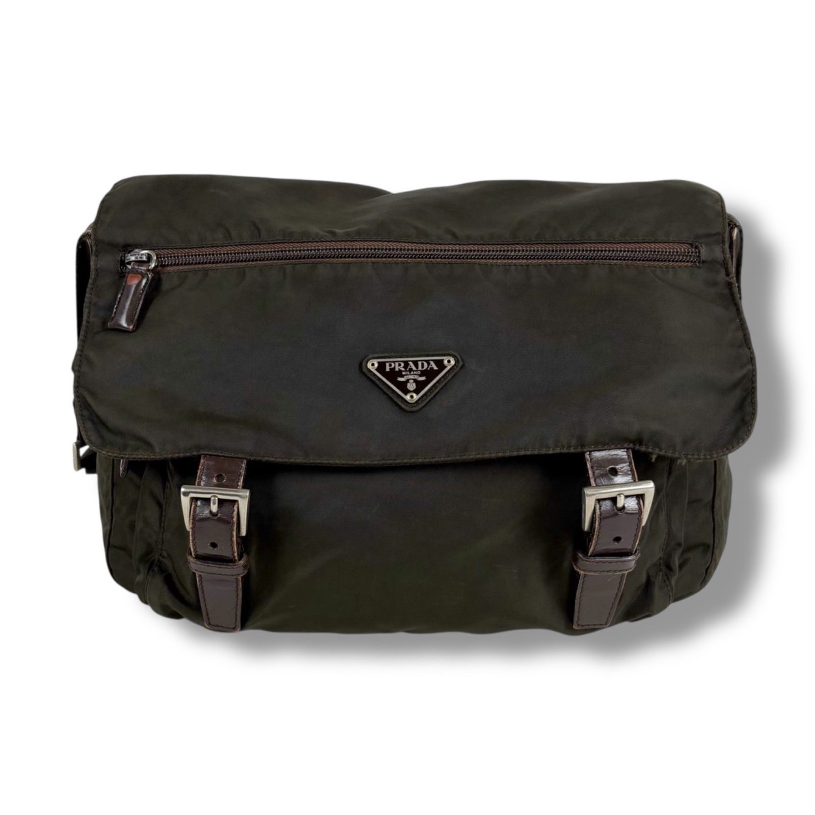 プラダ PRADA トライアングルロゴ クロスボディバッグ メッセンジャー