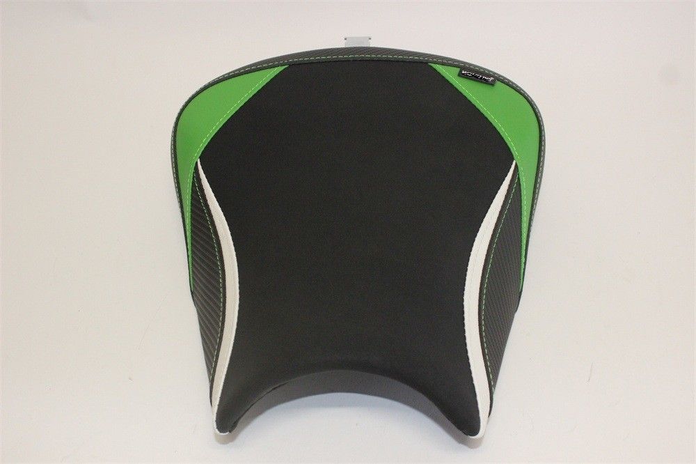 Ninja用 ニンジャ650 Ninja 650 z 2017 2025 カスタム フロント シート 本体あり 緑X白 カーボン調