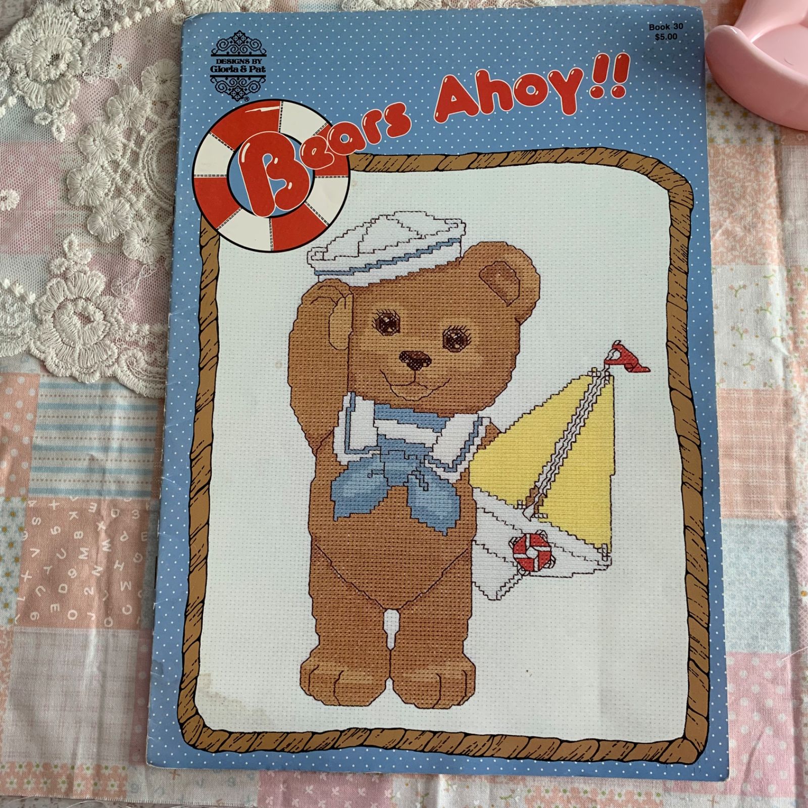 海外 ヴィンテージ 刺繍図案 洋書 2冊セット Bears Ahoy／Teddy Beddy