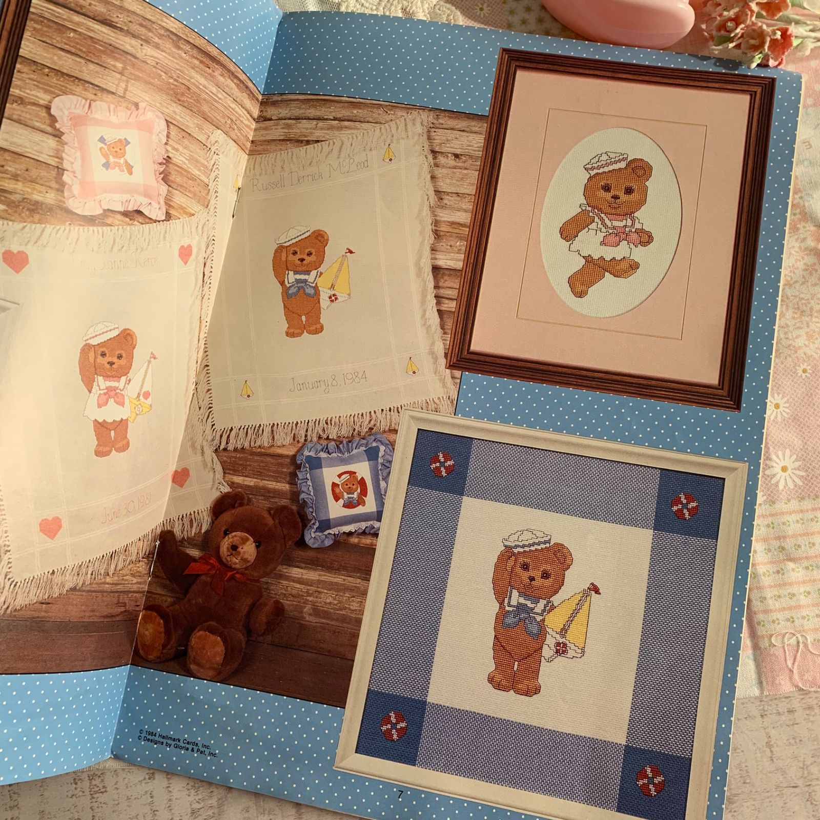 海外 ヴィンテージ 刺繍図案 洋書 2冊セット Bears Ahoy／Teddy Beddy