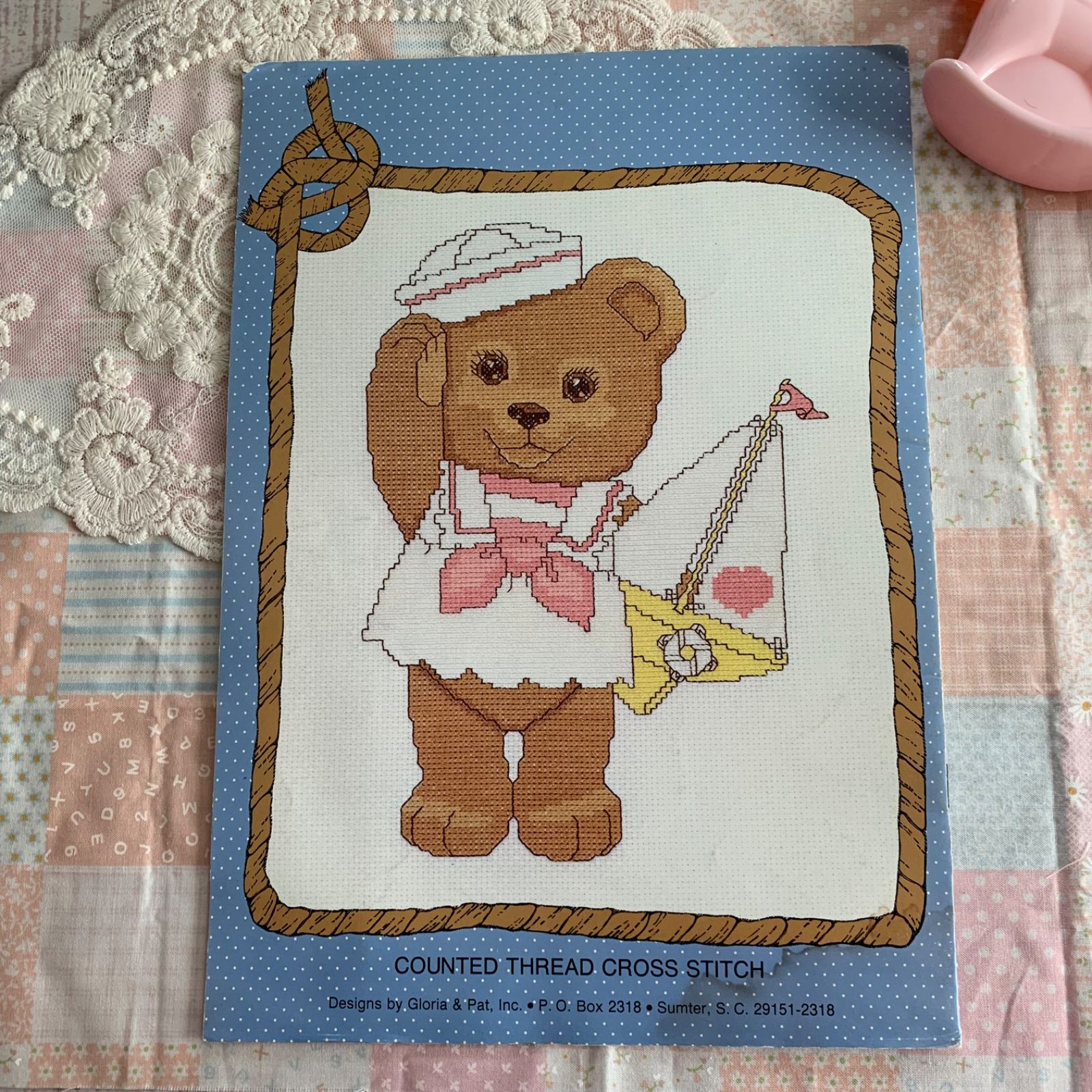 海外 ヴィンテージ 刺繍図案 洋書 2冊セット Bears Ahoy／Teddy Beddy