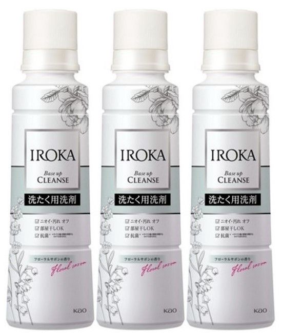 本体3本セット IROKA イロカ 洗濯用洗剤 フローラルサボン 本体600g
