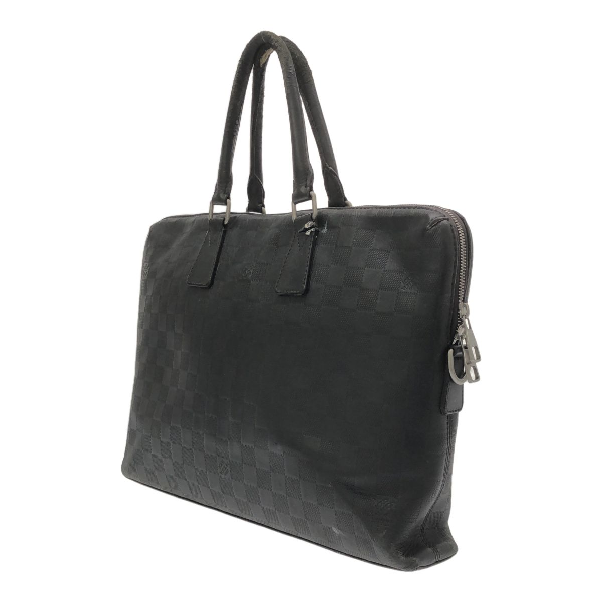 LOUIS VUITTON 品 ルイ ヴィトン ダミエ アンフィニ PDJ ビジネスバッグ ショルダーストラップ無し tsu