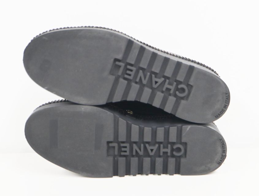 シャネル CHANEL ココマーク シャインスカーフ ブラック ゴールド