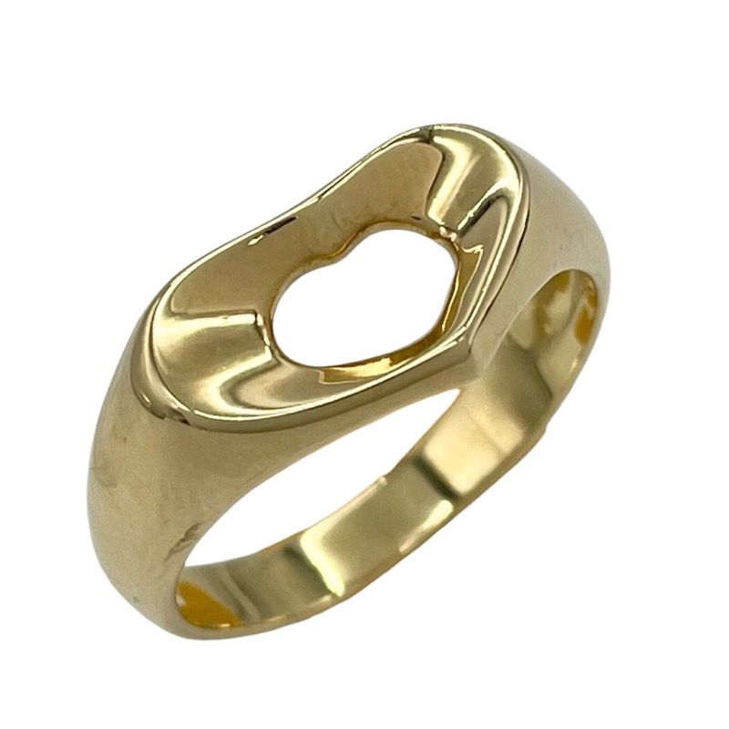 ティファニー TIFFANY＆CO オープンハートリング 約11号 K18YG