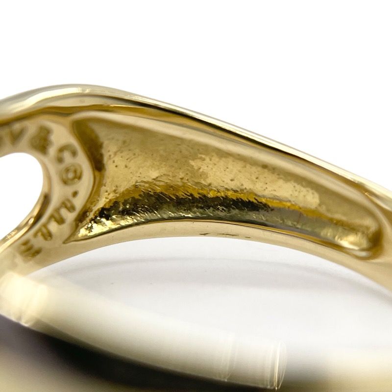 ティファニー TIFFANY＆CO オープンハートリング 約11号 K18YG