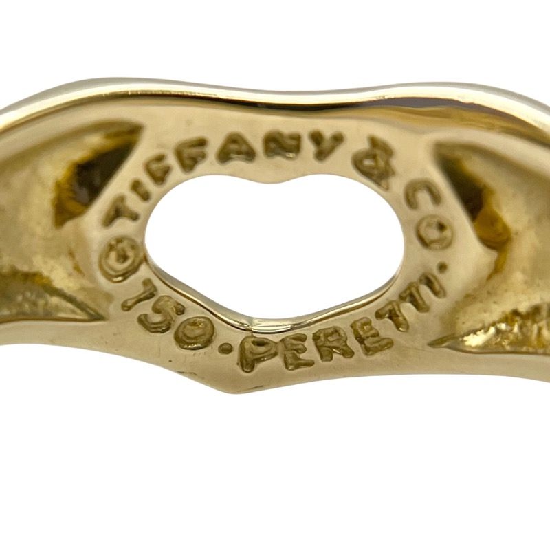 ティファニー TIFFANY＆CO オープンハートリング 約11号 K18YG