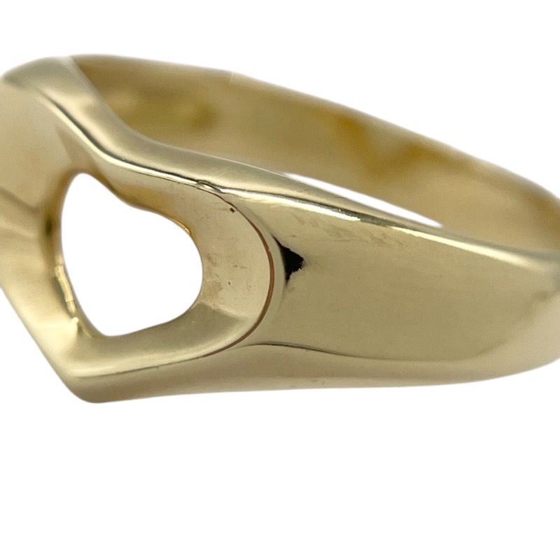 ティファニー TIFFANY＆CO オープンハートリング 約11号 K18YG