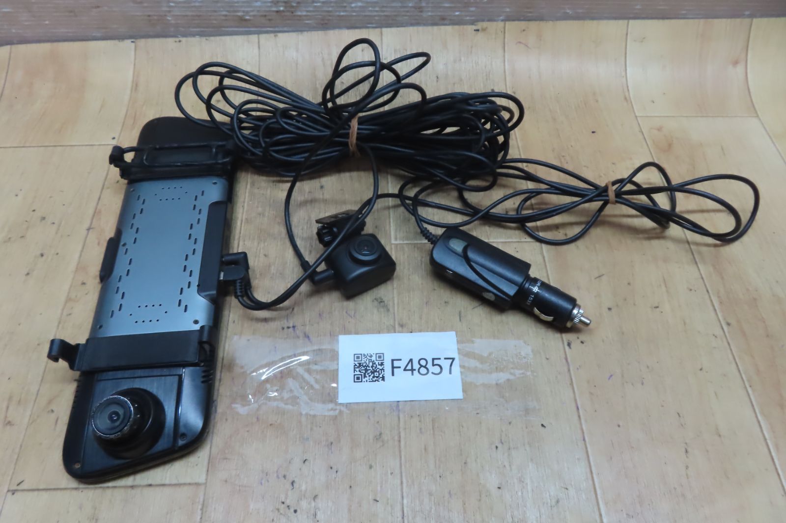 付 F 4857 futureplus ミラー型 タイプ ドライブレコーダー ドラレコ SDカード無 シガー