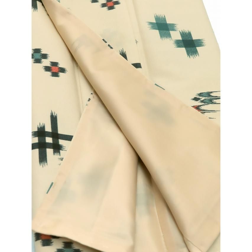  着物 子供 洗える着物 小紋 袷 ジュニア 女の子の着物 ベージュ系 絣調 着物 着物ドレス 着物 浴衣 和小物