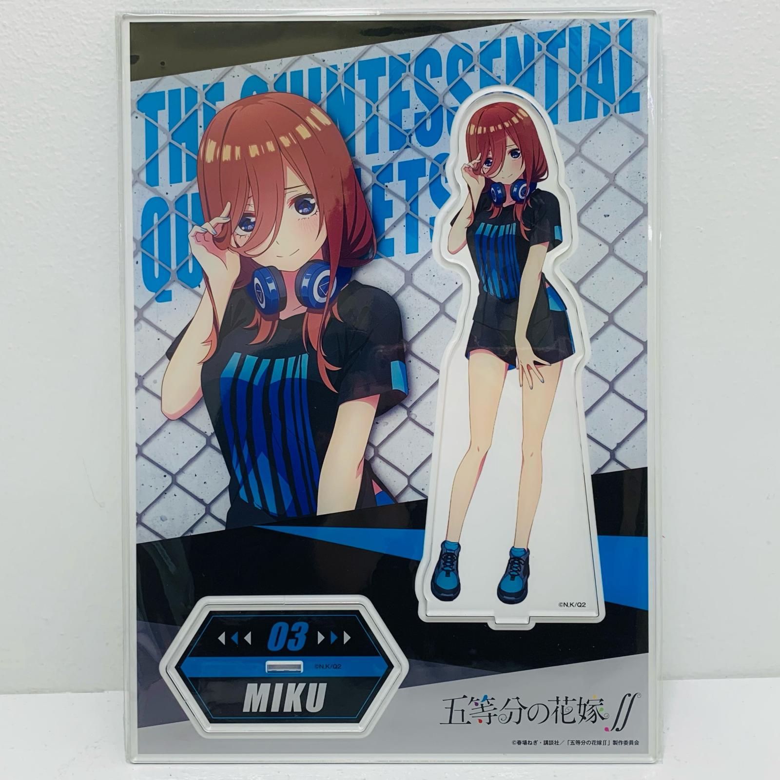 飾磨店】 中古 中野三玖(ブラックコーデ Ver.) メガアクリルスタンド