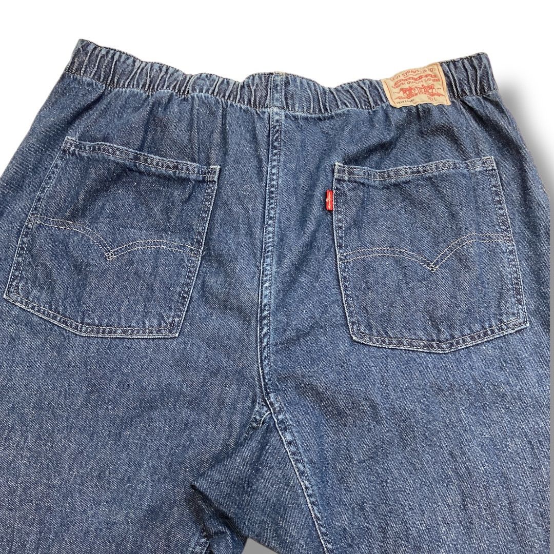 LEVI'S PREMIUM A2043-0000 STAY LOOSE イージーバギージーンズ サイズL インディゴ ボトム Gパン デニム ワイド 総ゴム メンズ ゴーゴー古着マルイ草加店2631