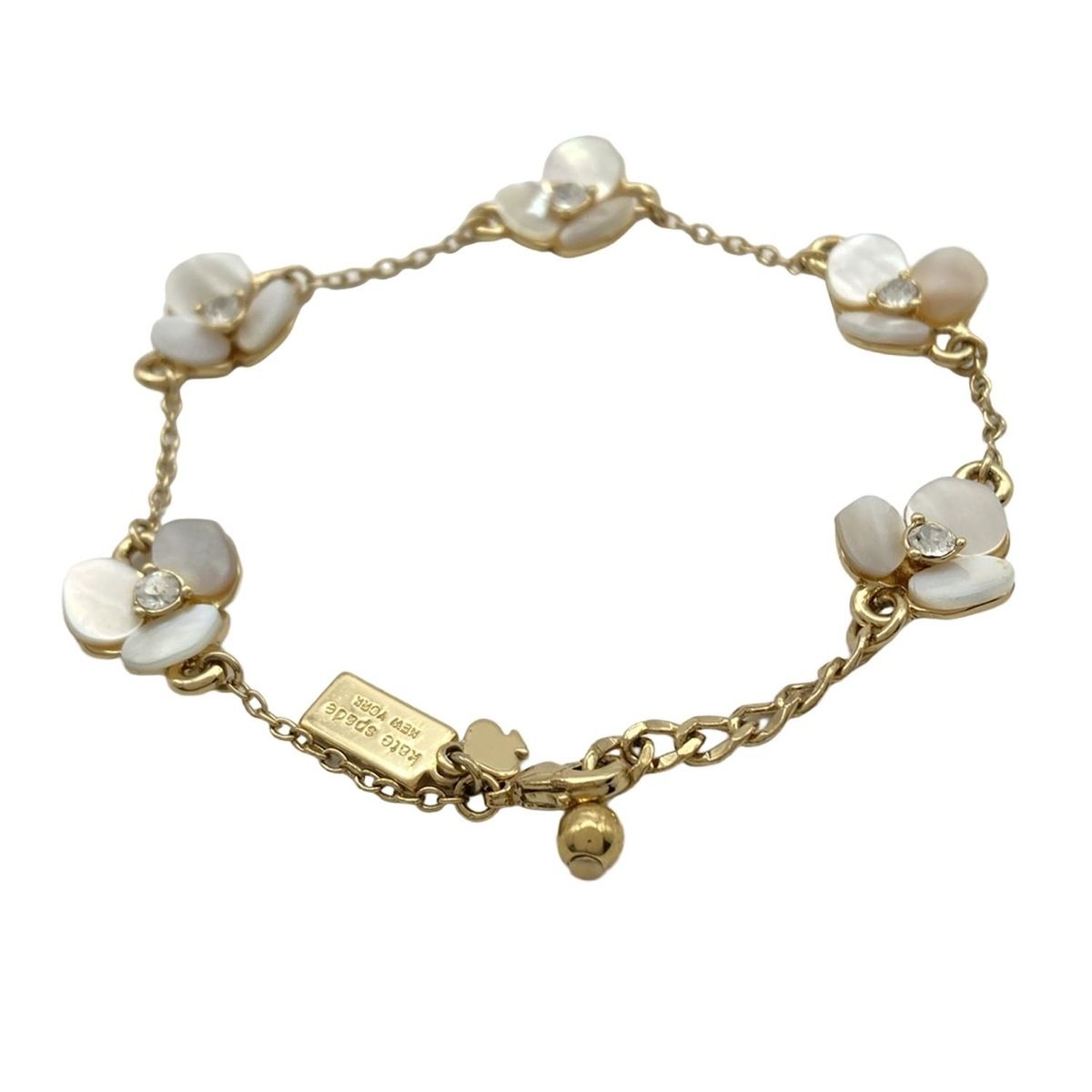  Kate spade ケイトスペード ブレスレット ゴールド アイボリー クリア ブレスレット アクセサリー