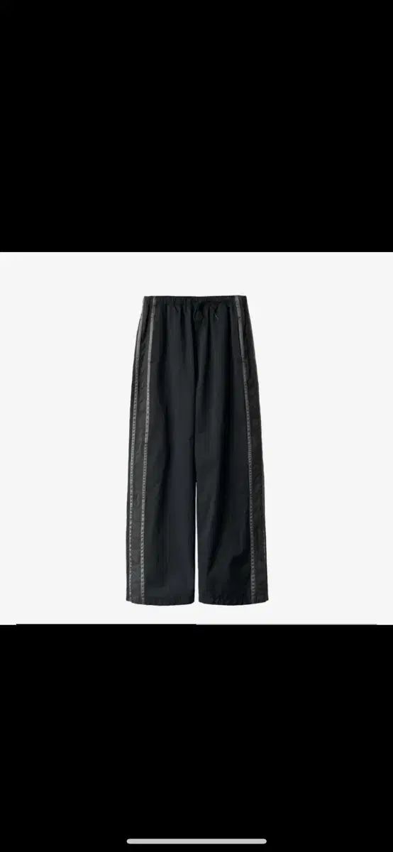 ポリテル ナイロン トラック パンツ ブラック