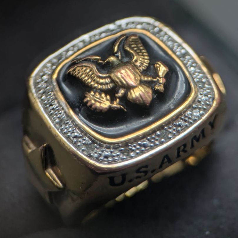 ダンバリーミント 16号 米軍 U.S.ARMY 14K 金メッキ イーグル 白頭鷲 