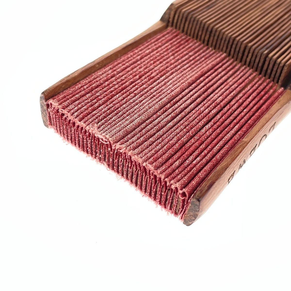  LOEWE ロエベ 扇子 ヴィンテージ ウッド ブラウン レッド レディース 扇子 うちわ 和装小物