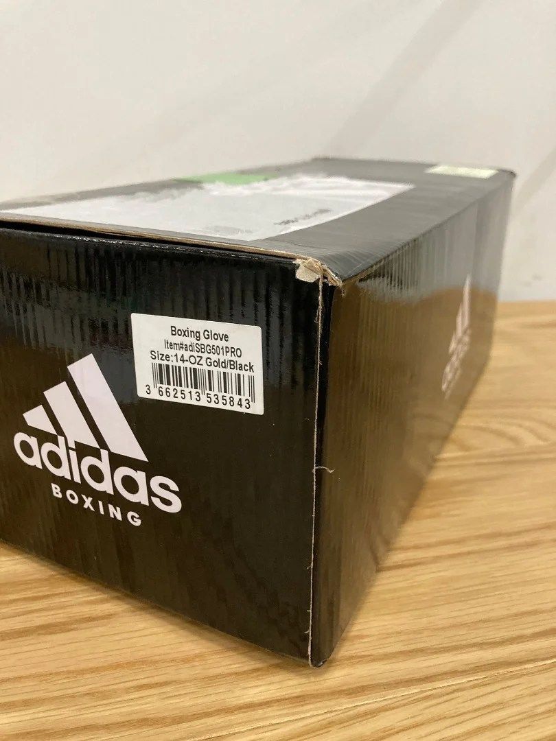 adidas adiSPEED 14oz ゴールド ボクシンググローブ 省エネ 家庭用