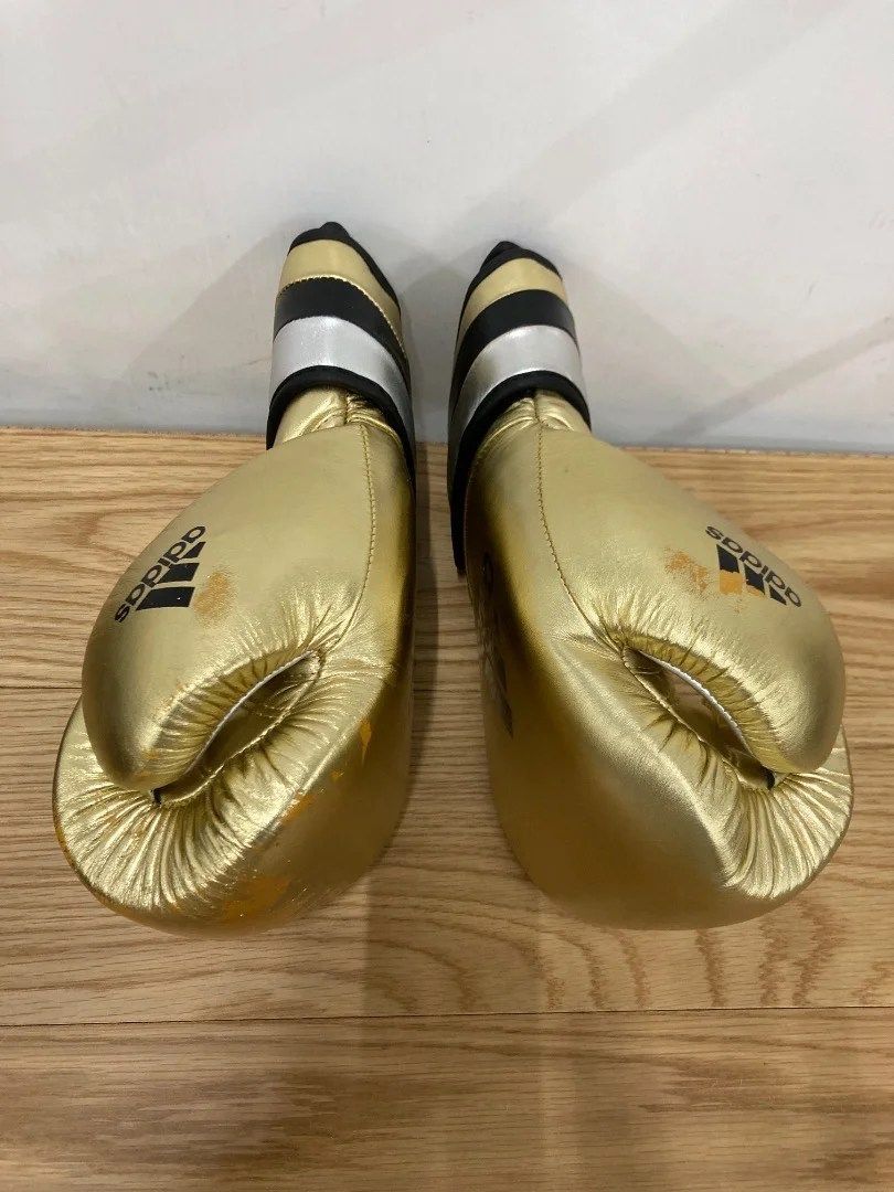 adidas adiSPEED 14oz ゴールド ボクシンググローブ 省エネ 家庭用