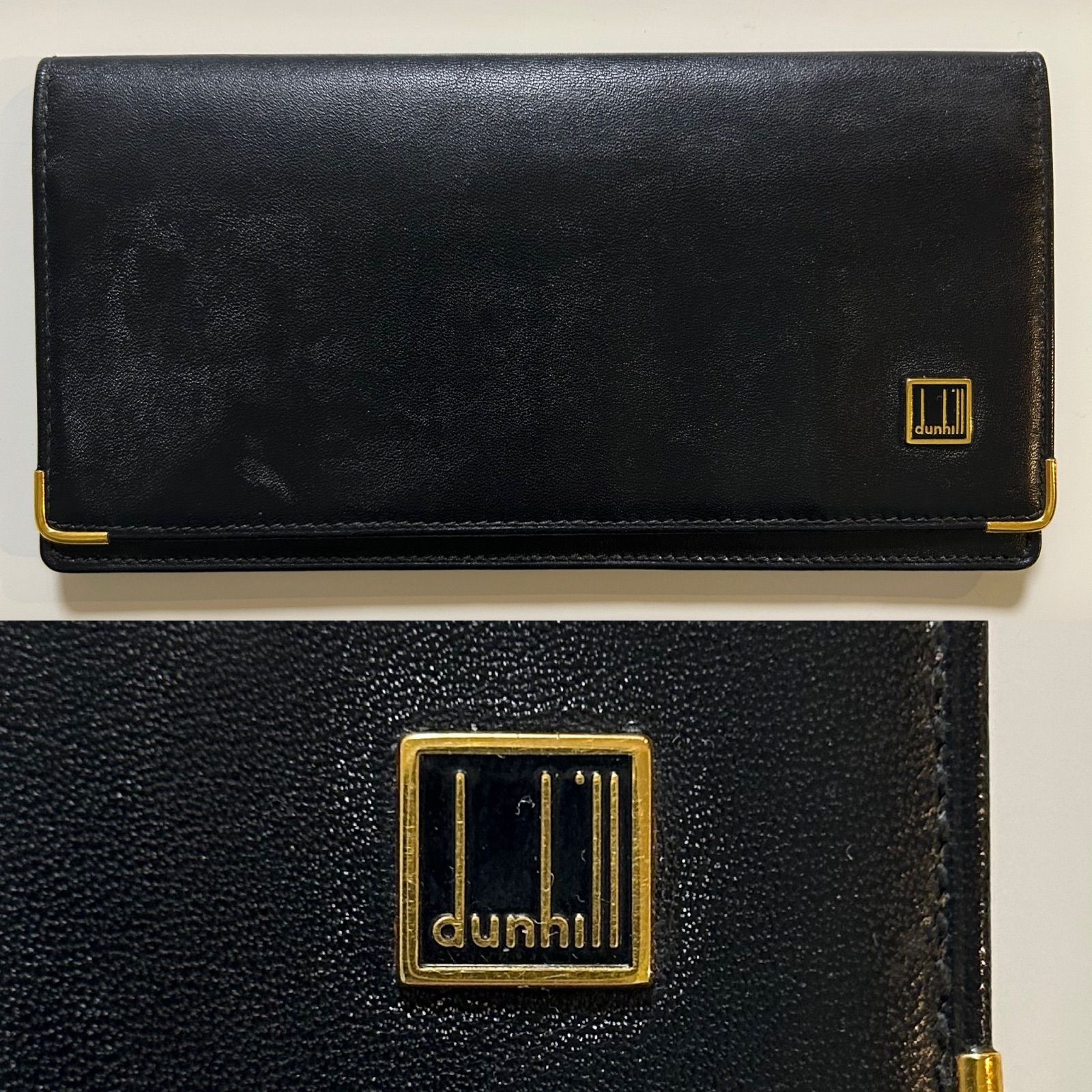 ダンヒルdunhill札入れ ロングウォレット フラップ式二つ折り長財布 二