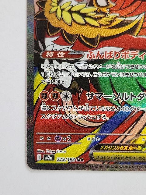 ポケモンカードゲーム メガルチャブルex 【M2a 229 / 193 MA】 中国語