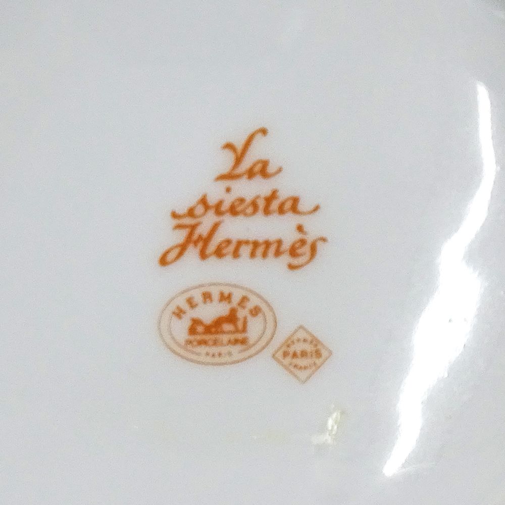 エルメス HERMES マグカップ レディース メンズ ブランド La Siesta シエスタ 陶磁器 イエロー 黄色 コップ おしゃれ 鳥 花 フラワー マグカップ コーヒー ティーカップ
