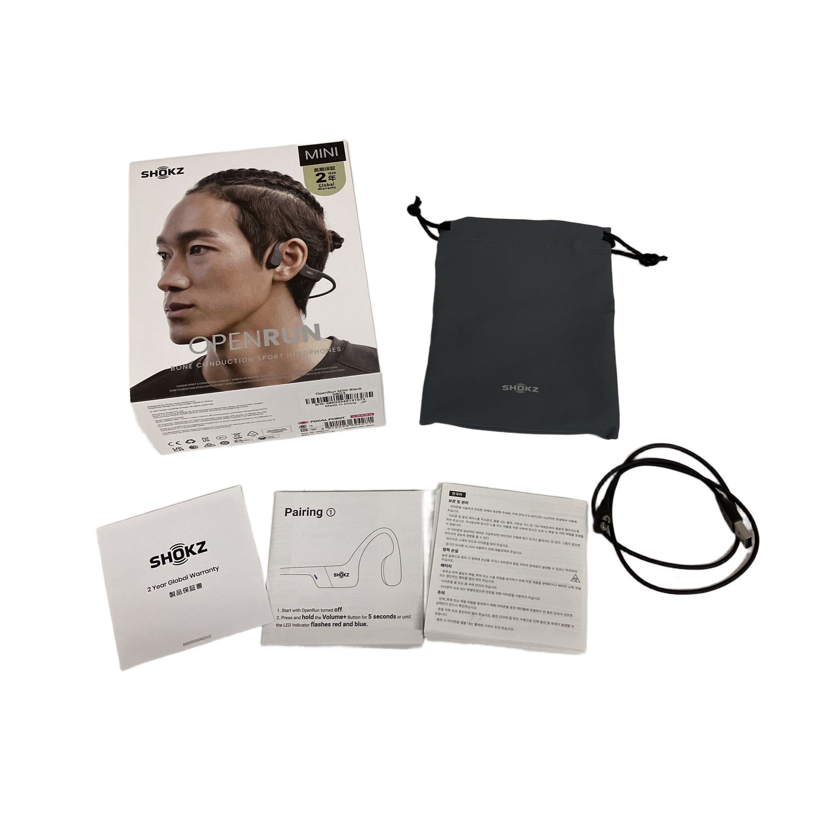 Shokz OpenRun Mini S803 骨伝導 イヤホン ワイヤレス Bluetooth 音響