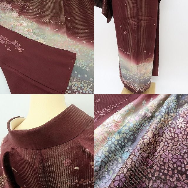 六花-RIKKA- 新品 正絹 刺繍 絞り 仕付け糸付 トールサイズ 桜 訪問着