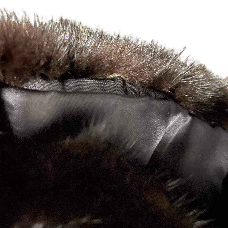 ◎SAGA MINK◎ サガミンク ハーフコート Ranched mink 毛皮 濃い