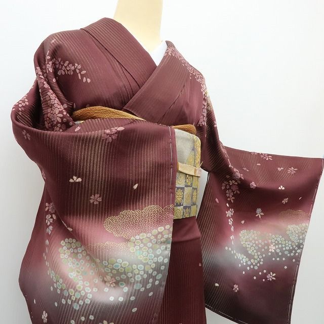 六花-RIKKA- 新品 正絹 刺繍 絞り 仕付け糸付 トールサイズ 桜 訪問着