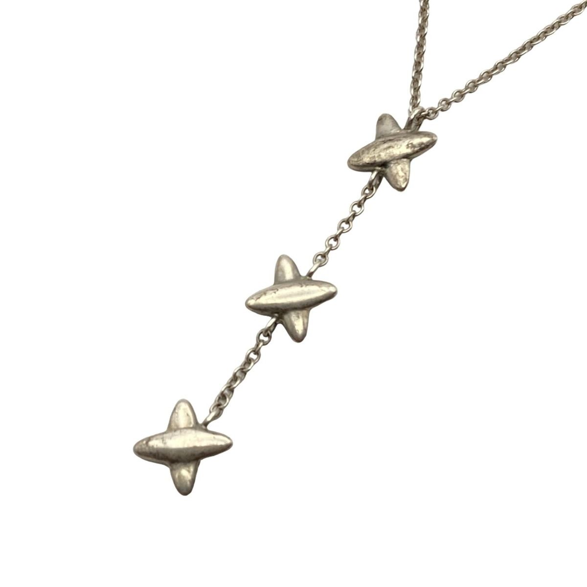 TIFFANY-Co. ティファニー ネックレス シグネチャー シルバー シグネチャーモチーフ3連