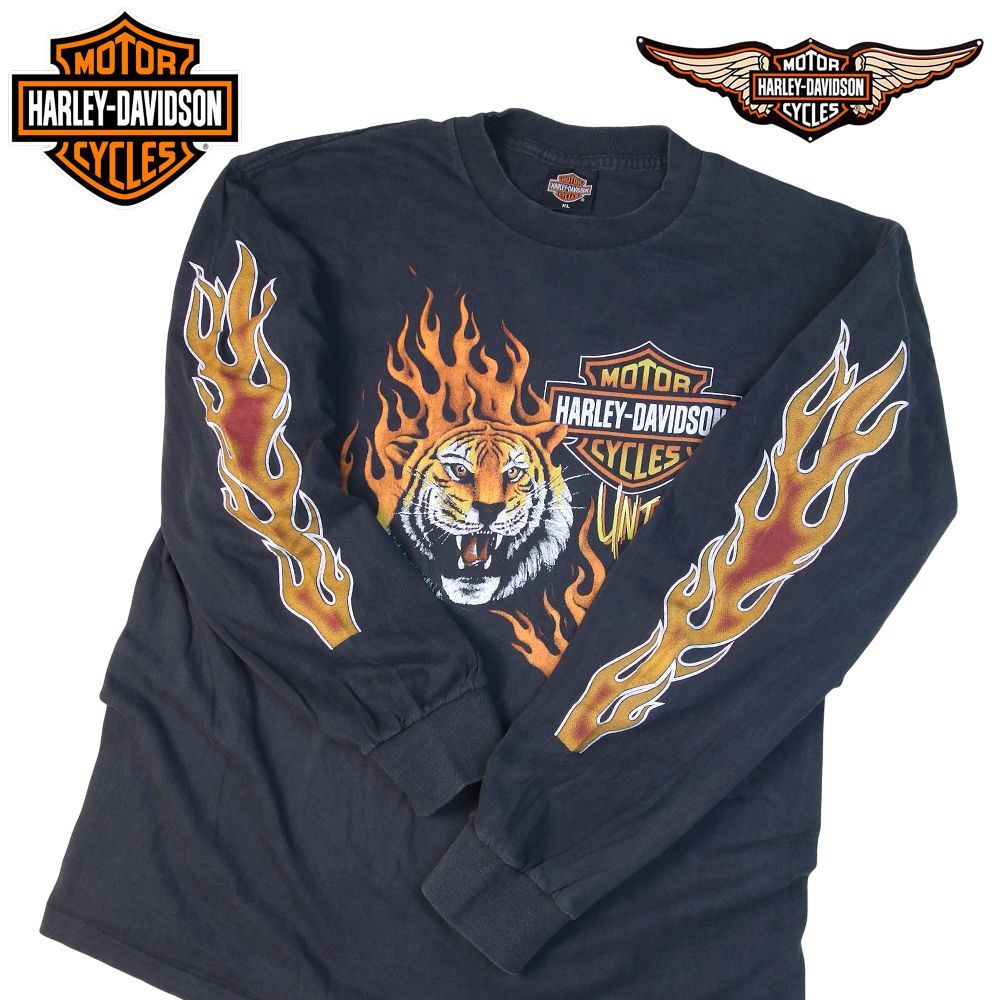 333 HARLEY DAVIDSON ロンT 長袖 Tシャツ ハーレーダビッドソン 美品
