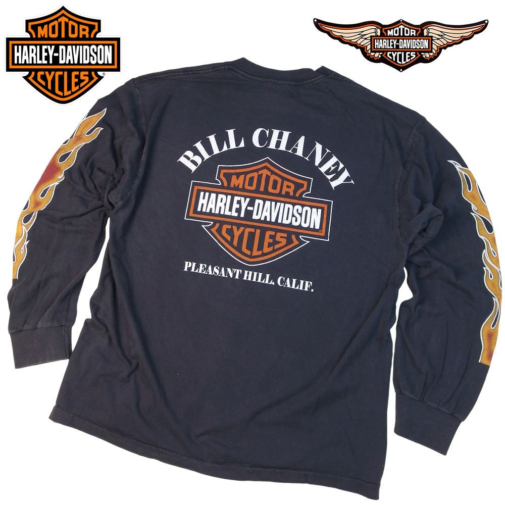 333 HARLEY DAVIDSON ロンT 長袖 Tシャツ ハーレーダビッドソン 美品