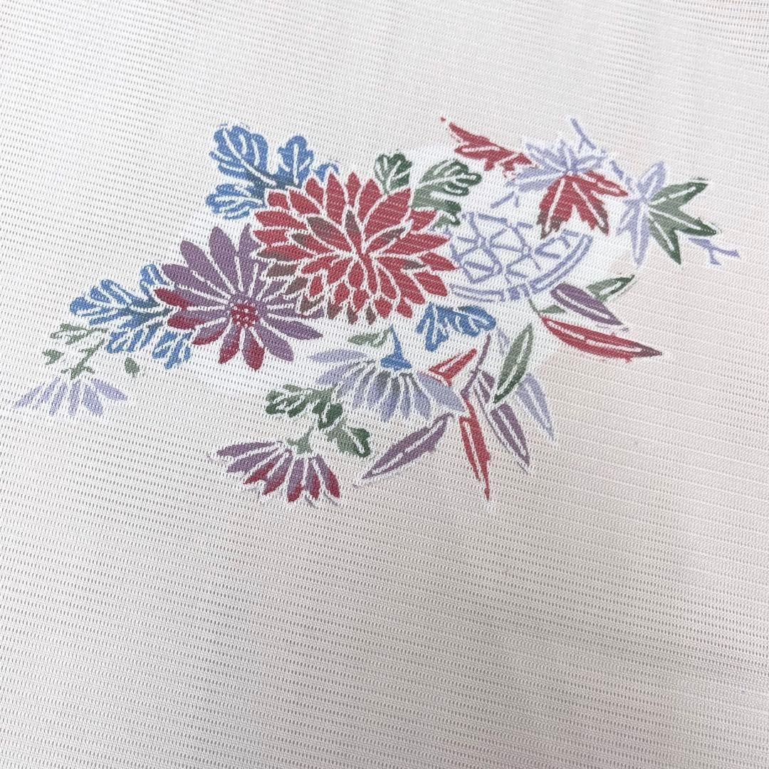 着物と帯 時流】SK68s◇正絹 夏着物 小紋◇駒絽 型染め 鳥 淡ピンク