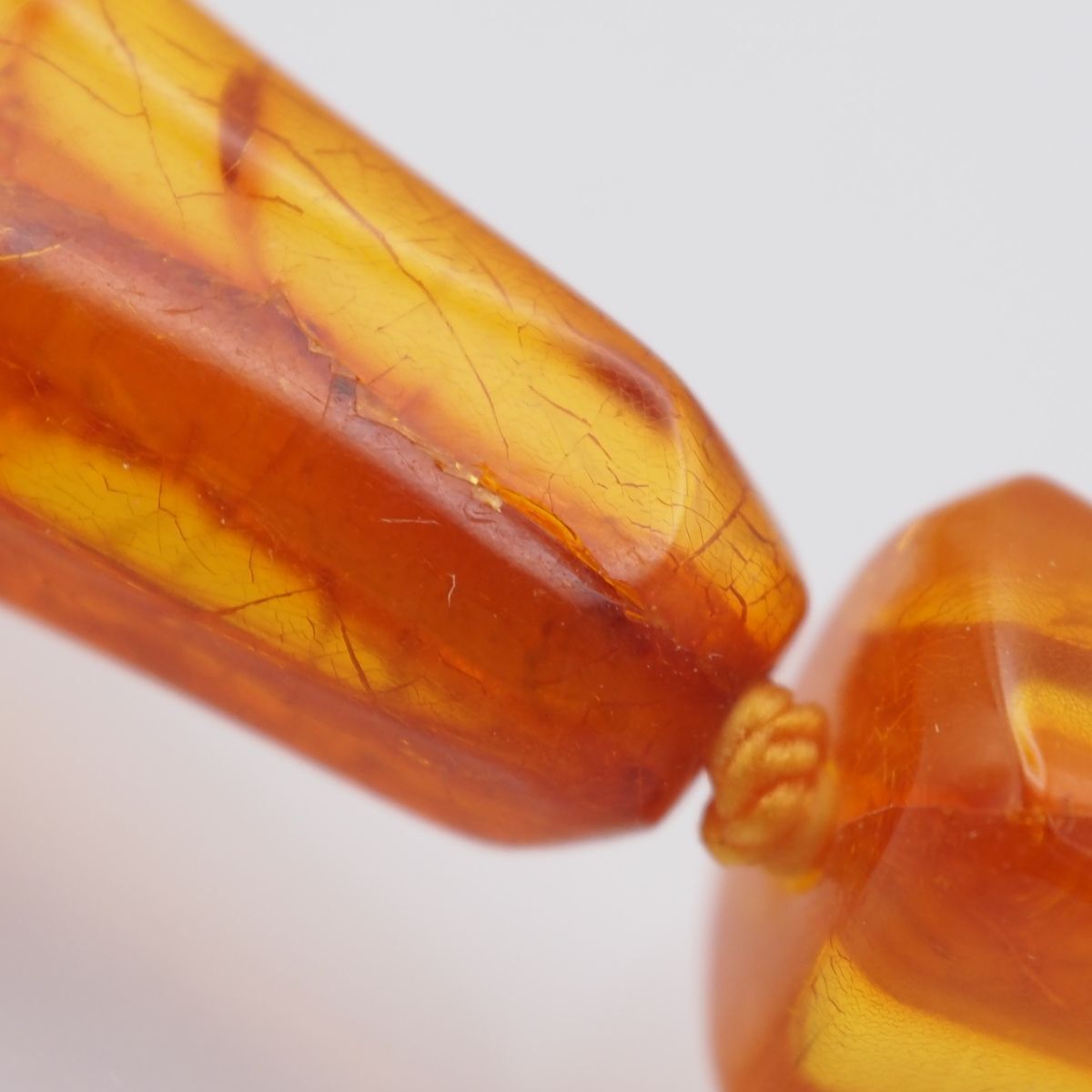 こはくページ J846 琥珀 コハク アンバー ネックレス 公式 デザイン