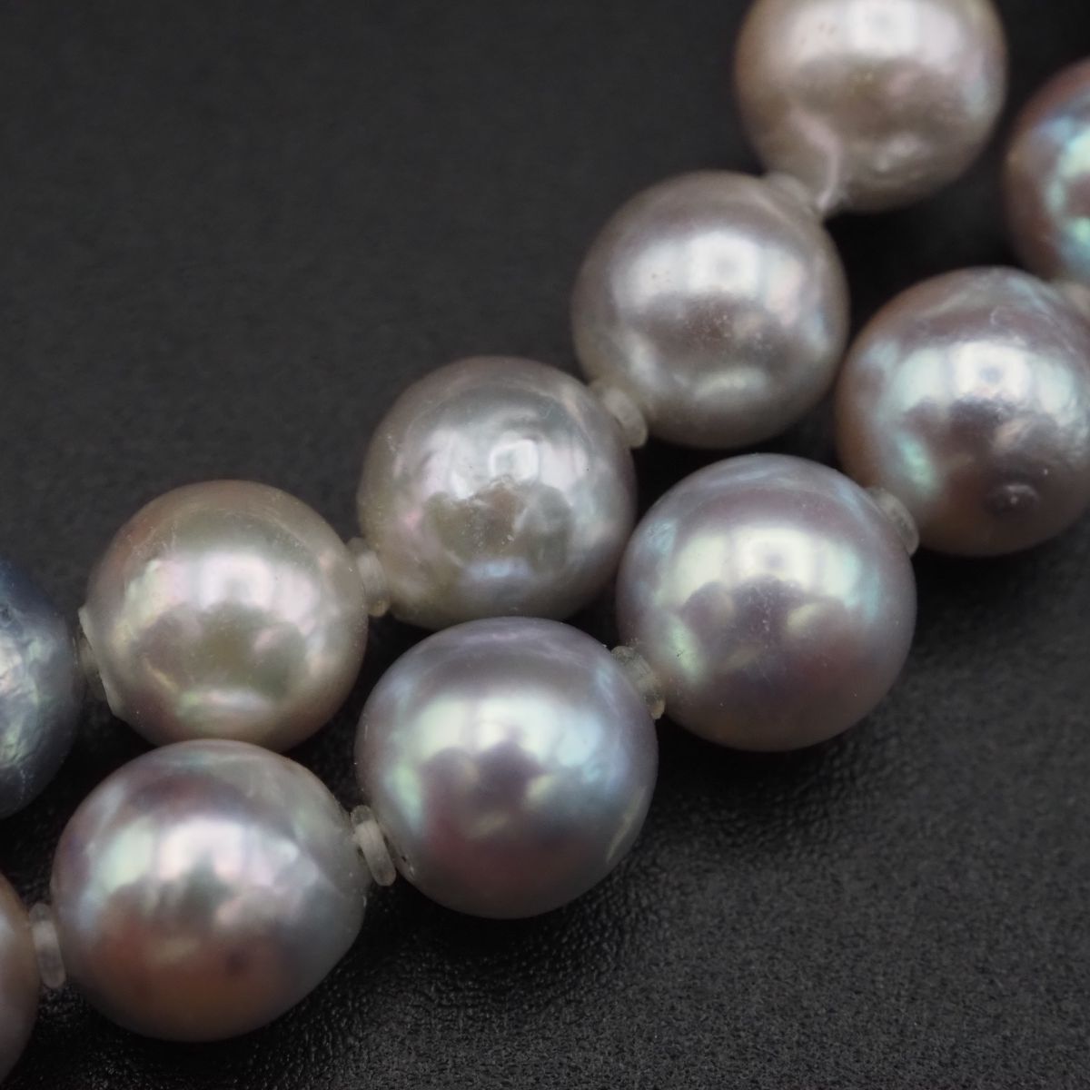 J465 あこや真珠 7.2mm珠 パール SILVER刻印 ネックレス デザイン