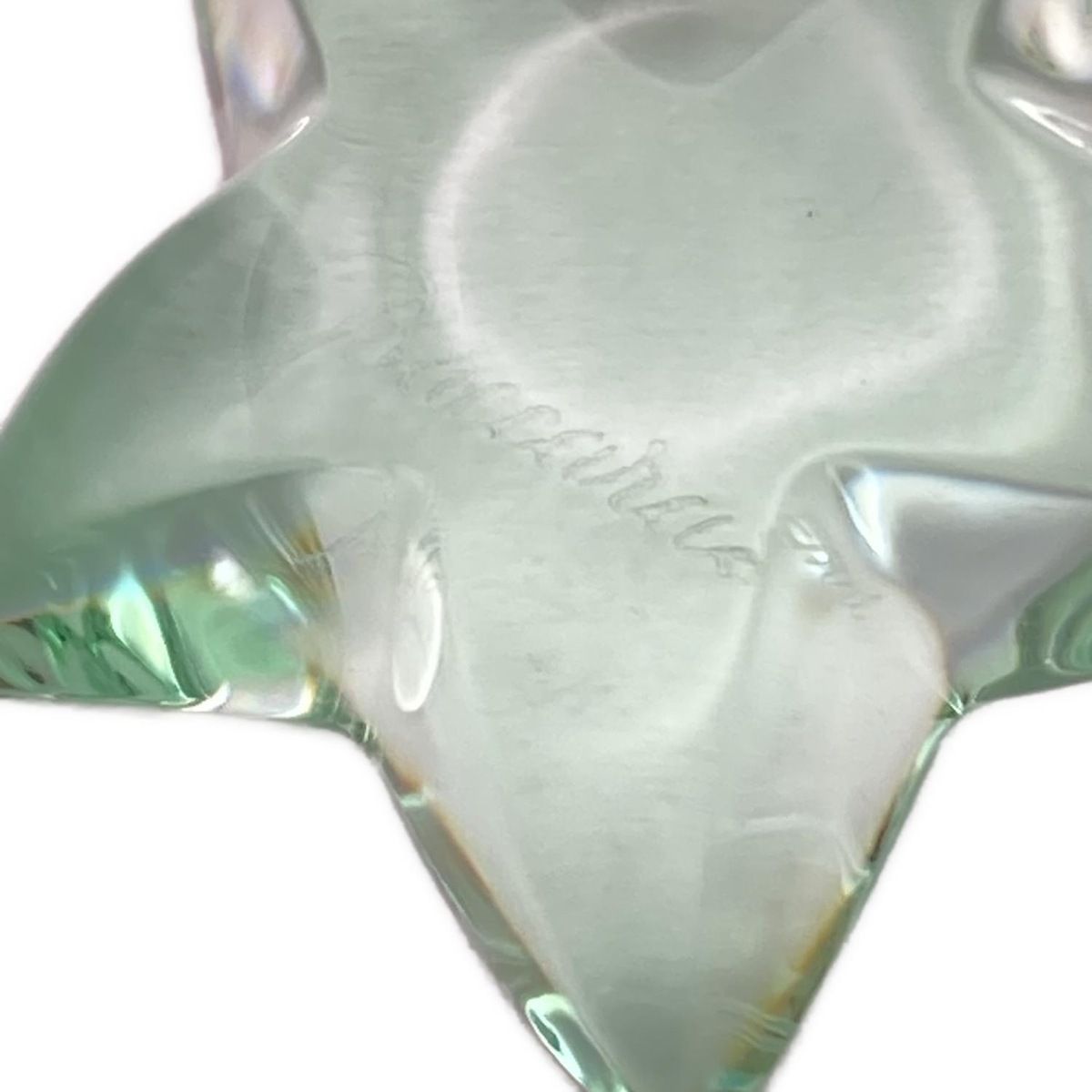 Baccarat(バカラ) ペンダントトップ美品 - K18YG×ライトグリーン