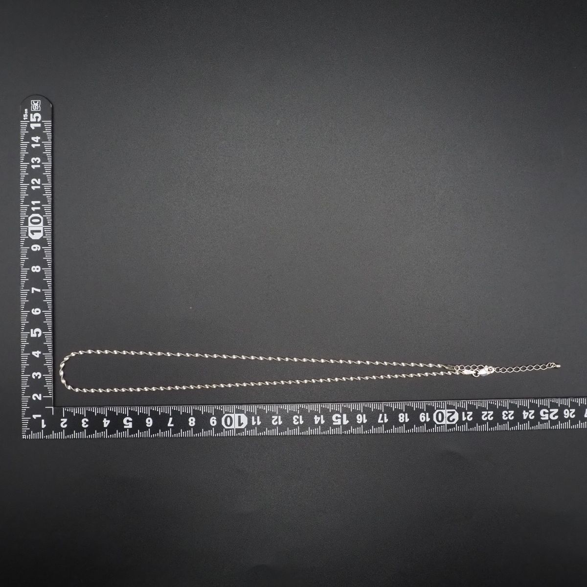 H859 ヴィンテージ 925 ITALY刻印 ネックレス ツイストチェーン