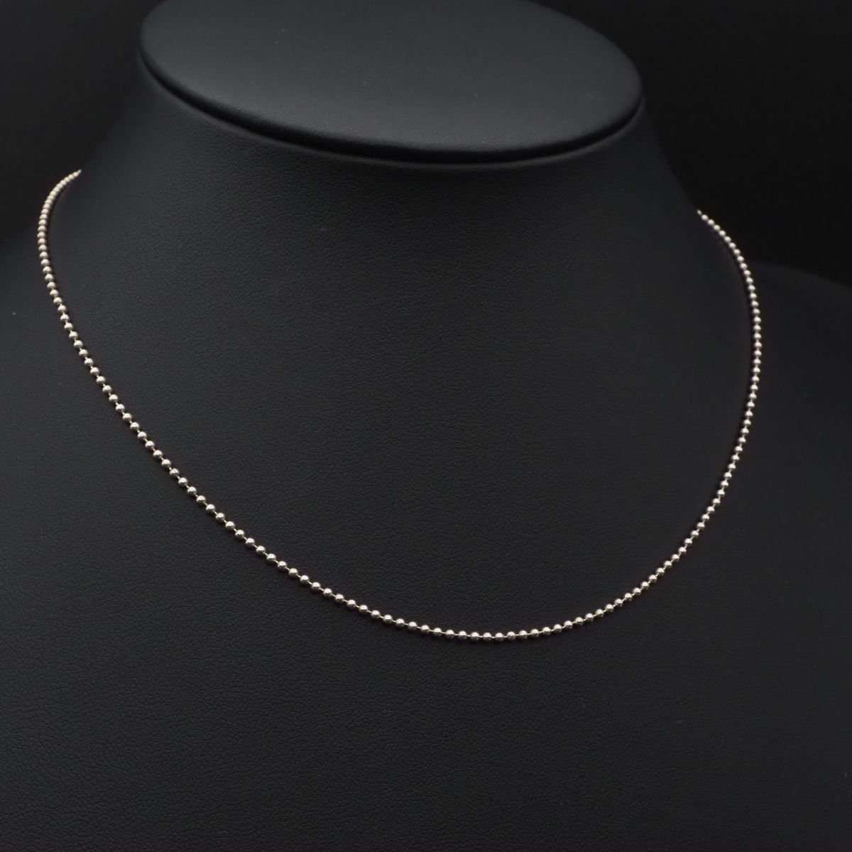 H799 ヴィンテージ 925 ITALY刻印 ネックレス ボールチェーン デザイン