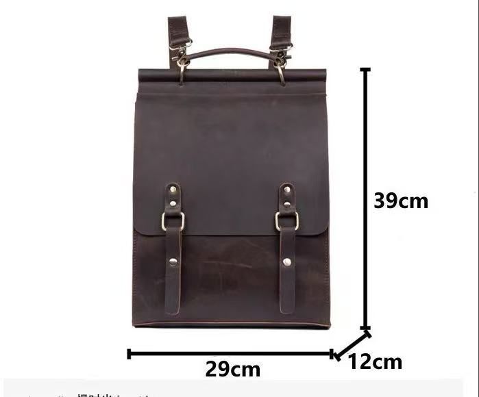 h ヴィンテージ風 フルグレイン 馬革 バックパック メンズ レディース｜頭層牛革 手作り リュックサック｜13インチPC収納 本革デイパック 旅行 通勤 通学