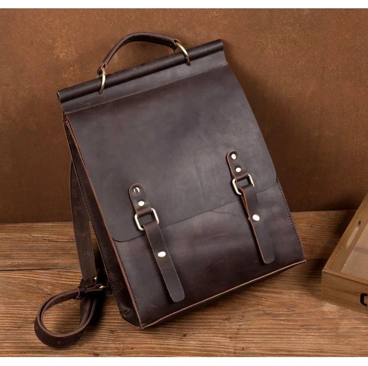 h ヴィンテージ風 フルグレイン 馬革 バックパック メンズ レディース 頭層牛革 手作り リュックサック 13インチPC収納 本革デイパック 旅行 通勤 通学