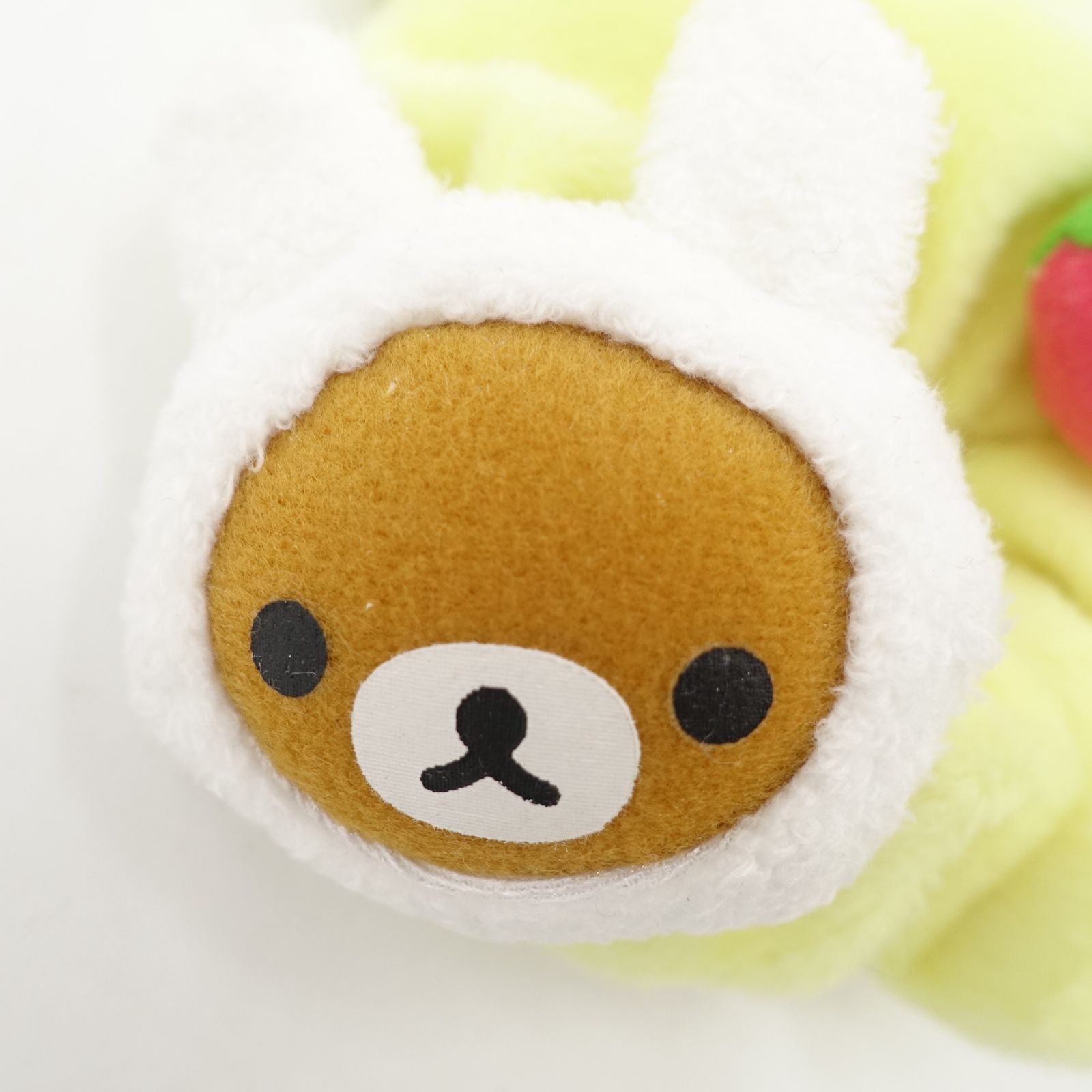 リラックマ 未使用 いちご うさぎ ガーリー ストラップ ぬいぐるみ