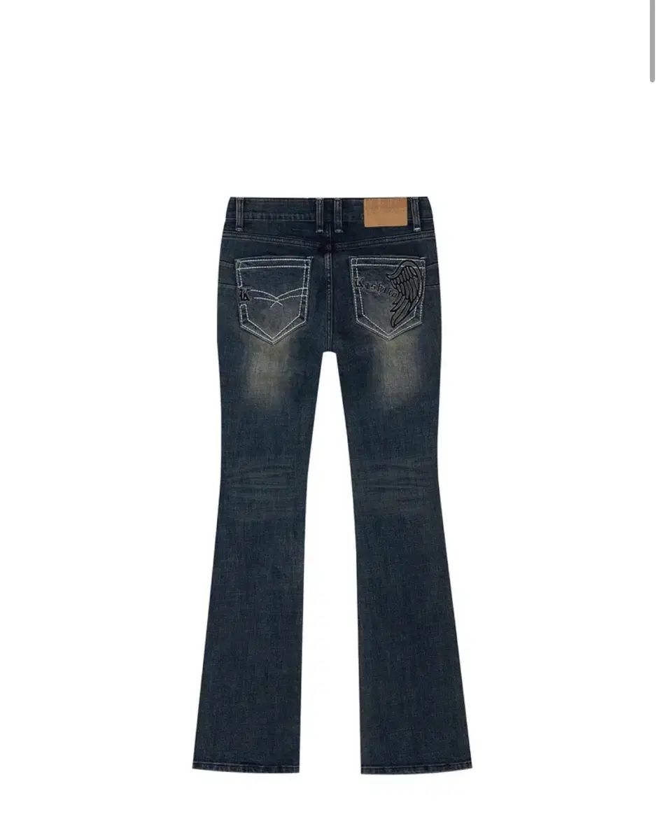 カシコ ローライズ ブーツカット デニムパンツ