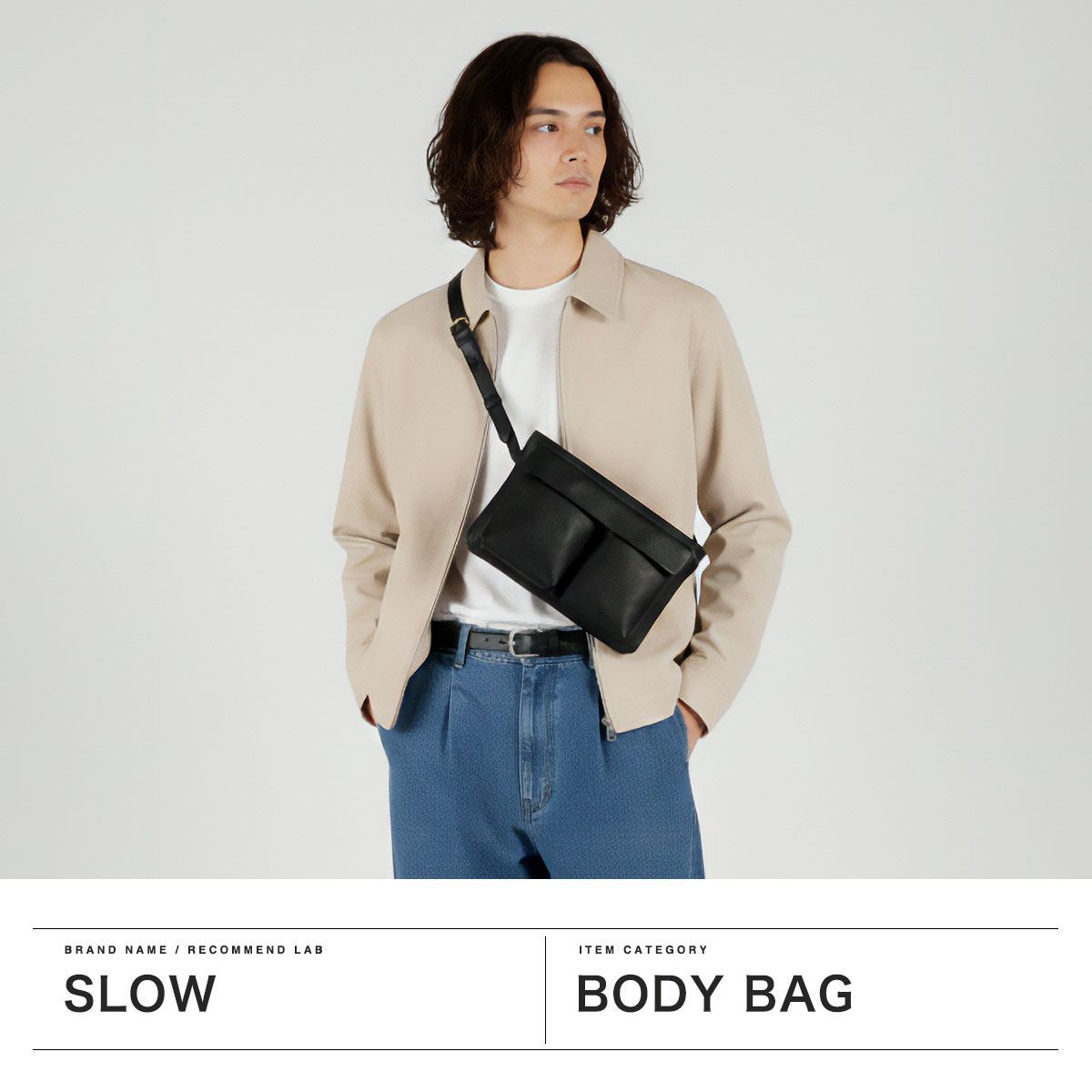 SLOW ボディバッグ メンズ レディース スロウ バッグ 本革 革 レザー 