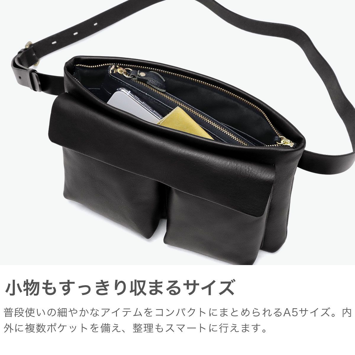 SLOW ボディバッグ メンズ レディース スロウ バッグ 本革 革 レザー 