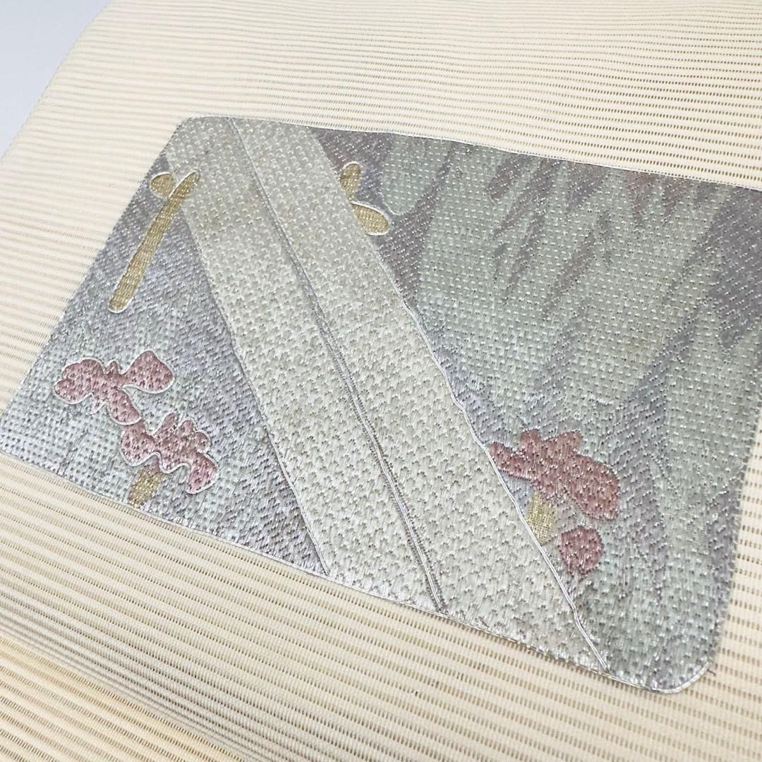 着物と帯 時流】SN25876s◇正絹 八寸夏名古屋帯絽刺し 伝統文化 未使用