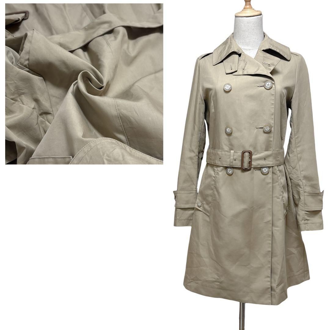 トラディショナルウェザーウェア【S-M】トレンチコート ベージュ 綿100