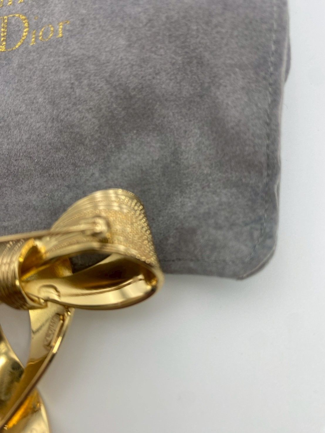 Christian Dior クリスチャンディオール リボン デザイン ピンブローチ