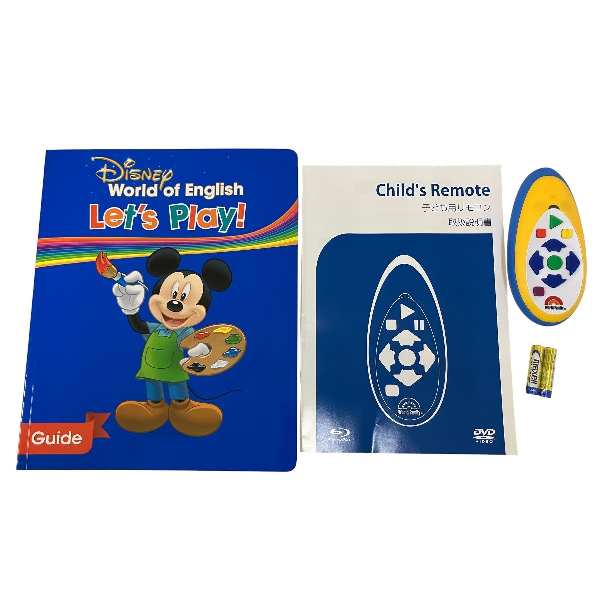 【美品】DWE レッツプレイ　Blu-ray＆お道具　ディズニー英語 ディズニー 英語 システム 2025年頃 DWE レッツプレイ Let's Play Blu
